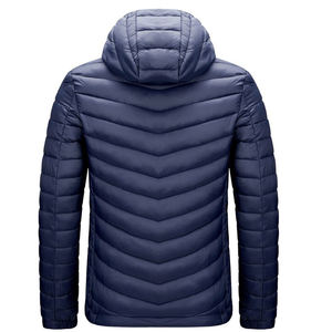 <b>White</b> Puffer <b>Jacket</b> with Cotton Sleeves <b>Men</b> Winter Quilted Coat Fashion Streetwear Warm Comfortable Outerwear <b>Men's</b> <b>Jackets</b> - Product Image 6