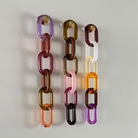 Chaîne suspendue artisanale unique en résine, motif échelle, pour décoration intérieure indienne moderne, avec finition brillante et maillons ovales de haute qualité