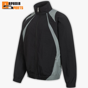 OEM Winter Windbreaker Set Factory Custom Streetwear Embroidery Logo Lightweight Polyester/Nylon Zip <b>Jacket</b> Waterproof Plus Size - Product Image 3