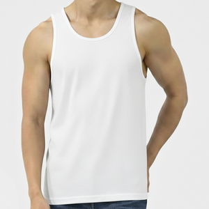 Camiseta sin Mangas de Verano para Hombre, de Alta Calidad, 100% Algodón, Transpirable, Cuello Redondo, Estilo Casual Elegante, para Fitness, Gimnasio, Tallas Grandes - Product Image 3
