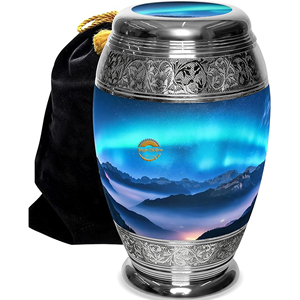 Premium Brass Memorial Urn with Smooth Finish Wholesale Metal <b>Ashes</b> Container Factory Direct Luxury Stainless Steel Funeral Urn - Product Image 2