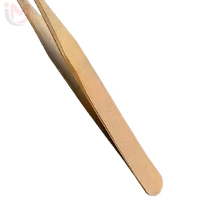 Pince à épiler incurvée en acier inoxydable à pointe dentelée en forme de C de précision pour extensions de cils 3D - Product Image 3