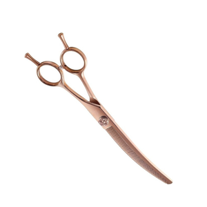 Professional Stainless Steel <b>Dog</b> & Cat Grooming <b>Scissors</b> Curved Thinning <b>Scissor</b> - Product Image 3