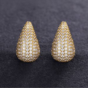 Moissanite Diamond 925 Sterling <b>Silver</b> <b>Stud</b> Earrings Luxury Sparkling Jewelry For Women Fashion Wholesale Gift - Product Image 2