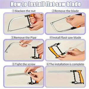 Sega a mano multifunzione Devil Saw per attrezzatura da esterno, progetti fai-da-te per falegnami, design a curva - Product Image 3