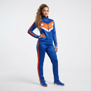 Women Cheerleading Sports Uniform Tracksuit Custom Printed Full Zip <b>Jacket</b> and Athletic Pants Matching Teamwear for Practice - Product Image 4