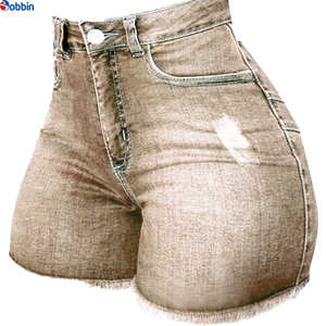 Shorts de Mezclilla para Mujer, Color Personalizado, Transpirables, Diseño Personalizado, Shorts de Verano de Cintura Alta, Cómodos - Product Image 4