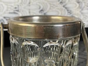 Seau à glace compact en verre avec poignée en métal pour bar, club ou usage domestique – Refroidisseur de boissons, vin, bière et champagne – Accessoire de fête - Product Image 4