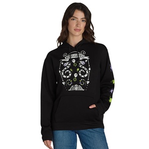 Sudaderas con capucha para mujer, color negro, estampadas, ajustadas, diseño personalizado, calidad premium, tallas grandes, con bolsillos. - Product Image 2