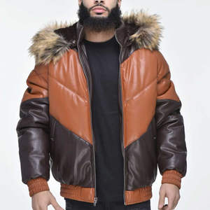 Winter <b>Jacket</b> New Leather <b>Jacket</b> for <b>Men's</b> 2026 Wholesale Fashion <b>Men</b> OEM Service Outdoor Fashion Factory Winter Leather <b>Jackets</b> - Product Image 1