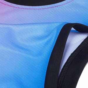 Ensemble d'uniformes de basketball sans manches à col en V, séchage rapide, respirant, polyester/coton, taille élastique, logo personnalisé sur le devant, maillot d'équipe - Product Image 6