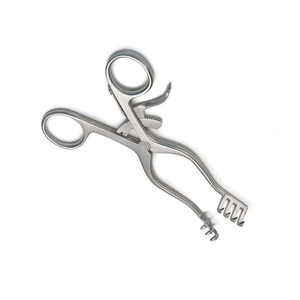 Dilatateurs et rétracteurs de peau industriels Weitlaner en acier inoxydable, 4x3 griffes, avec crochet de fixation automatique pour mastoïde - Vente en gros - Product Image 6
