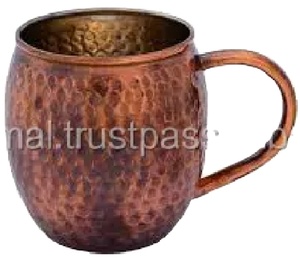Tasse en cuivre pur de haute qualité nouveauté Design Look moderne utilisation pour Bar hôtel bière vin boire tasse en cuivre - Product Image 1