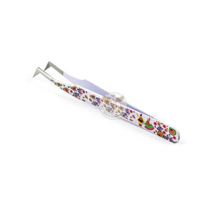 Custom Logo High Quality Stainless Steel Eyelash Tweezers with Fully Customized Printing Solid Color Options-Beauty <b>Tools</b> - Product Image 6