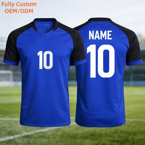 Ensemble de maillots de football personnalisés respirants grande taille, uniforme de football, vêtements de sport d'été à séchage rapide - Product Image 1