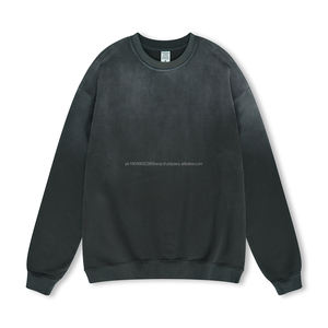 Sudadera Premium de estilo americano Street para hombre Gradiente suelto liso casual Sudaderas con cuello redondo a granel - Product Image 1