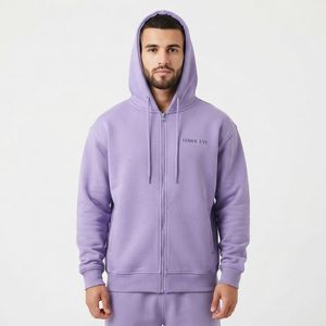 Sweat-shirt à capuche surdimensionné pour homme, personnalisable, en coton épais doublé, séchage rapide, écologique, 240g, avec cordon de serrage - Product Image 5
