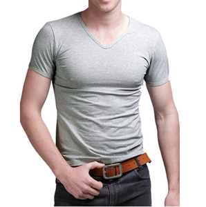 Camiseta Deportiva Larga para Hombre, Corte Holgado, 200g, Algodón y Fibra de Bambú, Diseño Liso Teñido, para Impresión Digital - Product Image 5
