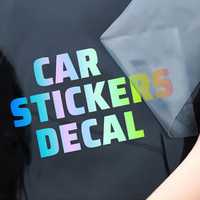 Autocollants de fenêtre de voiture imperméables personnalisés impression de logo personnalisé décalcomanies en vinyle de publicité extérieure autocollants amovibles pour verre automatique