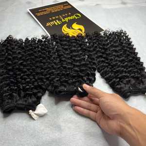 Prix direct fournisseur 100% Extensions de cheveux vietnamiennes brutes non transformées Eurosiennes bouclées à double étirage Pas de cheveux Remy alignés sur les cuticules - Product Image 1