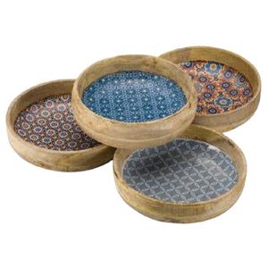 Aaliyan Impex Bol rond en bois poli pour la cuisine vintage, fabriqué à la main et écologique, qualité d'exportation. - Product Image 1