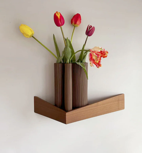 Estante de Pared con Diseño Art Deco en Forma de Luna Creciente, Adorno de Madera para Decoración del Hogar, Mueble de Almacenamiento y Exhibición - Product Image 2