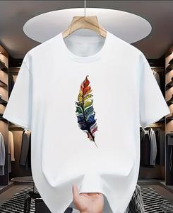 เสื้อยืดผู้หญิงสั่งทำพิเศษ เนื้อผ้านุ่มพิเศษ สกรีนลาย ซัมเมอร์  ตกแต่งด้วยผ้าเดนิม ผ้าบาติก ผ้าคอร์ดูรอย เป็นมิตรกับสิ่งแวดล้อม - Product Image 6