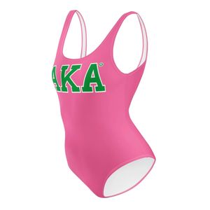 Traje de Baño Rosa de Una Pieza para Mujer, Traje de Baño con Estampado Personalizado, Traje de Baño Moderno y Cómodo para la Playa, Ropa de Verano Elegante para Fiestas en la Piscina - Product Image 2