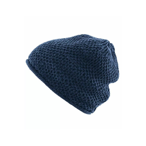 Premium Light Blue Textured Knit <b>Slouchy</b> <b>Beanie</b> Soft Warm Winter Skull Cap with Rolled Edge for Men and Women Everyday Wear - Product Image 2