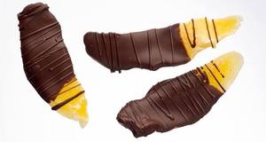 Rodajas de Mango Cubiertas de Chocolate Negro, Fruta Preservada, Snack Dulce, en Rodajas, Procesadas en Almíbar, Orgánicas, a Granel, Empaque para Regalo - Product Image 1