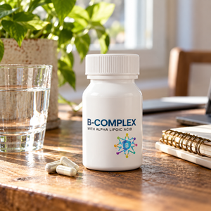 Capsules de complexe B à marque privée OEM avec acide alpha-lipoïque, 60 unités, soutien énergétique, complément santé, formule personnalisée, logo personnalisé - Product Image 3
