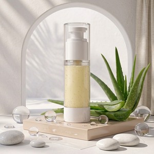 Crème hydratante pour le visage à l'aloe vera et à l'acide hyaluronique, crème hydratante pour le visage OEM ODM 30g en flacon sous vide, MOQ 700 - Product Image 3