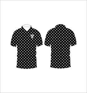 Camiseta Polo Personalizada con Estampado de Puntos Blancos y Negros para Hombre, Manga Corta, Informal, Transpirable, para Verano - Product Image 6