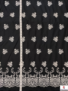 Tissu occultant élégant en coton brodé pour robes de mariée, robes de soirée, sacs et housses - Fabricant OEM ODM pour garçons et filles - Product Image 6