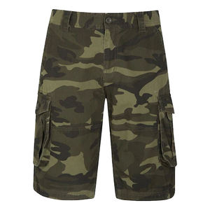 Shorts mi-longs pour homme, légers, imprimés par sublimation, motif camouflage, couleur unie, multi-poches, style streetwear, personnalisables - Product Image 1