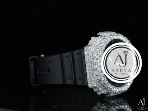 Montre mécanique en zircone cubique, cadran blanc, montre-bracelet incrustée de cristaux, bijoux de luxe à la mode - Product Image 3