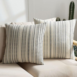 Cotton Woven Cushion <b>Cover</b> <b>Set</b> Custom Printed Outdoor Indoor Home Decor <b>Sofa</b> Pillow Case Wholesale OEM India Factory - Product Image 5