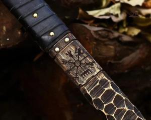 Handmade Beautiful <b>Viking</b> <b>Axe</b> Custom Norse Design for Camping and Christmas Gift Inspired by Ragnar - Product Image 3