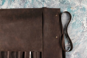 Gaine de rangement en cuir de bonne qualité pour Chef fait à la main - Product Image 4