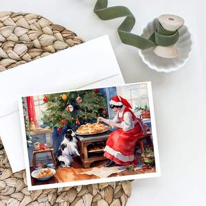 Japanese Chin Christmas Cookies Whimsical A7 Size 5x7 Blank <b>Note</b> <b>Cards</b> Pack of 8 with Envelopes <b>Greeting</b> <b>Cards</b> - Product Image 2