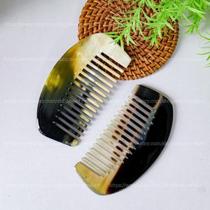 Peine de Cuerno de Búfalo, Forma Irregular, Pulido, Artesanía Natural Hecha a Mano, Duradero, Coleccionable - Product Image 6