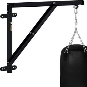 Soporte de pared metálico de alta resistencia para saco de boxeo, soporte de gimnasio para colgar sacos de arena, soporte de pared para boxeo. - Product Image 1