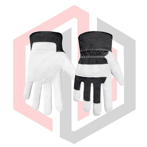 Gants de travail en cuir de chèvre pour hommes et femmes, durables, flexibles, anti-coupure, pour la lutte contre les incendies, respirants, longueur 26 cm - Product Image 3