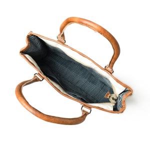 Sac fourre-tout en cuir de toile classique de haute qualité pour les femmes personnalisé pliant Style motif de points Logo meilleur prix sac à provisions CLB-017 - Product Image 4