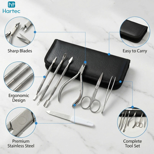 Juego de Pedicura de Acero Inoxidable Personalizado, Duradero, Moderno y de Última Tendencia, con Estuche, Herramienta de Cuidado de Manos y Pies, Juego de 7 Piezas - Product Image 4
