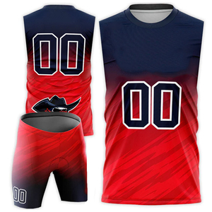 Uniformes de football américain 7v7 sans manches, respirants, grande taille, unisexes, logo personnalisé, 100% polyester, tailles et couleurs personnalisables - Product Image 2