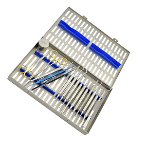 Manual Dental Bone Grafting <b>Kit</b> of 15 Pieces Instruments Large Cassette Implant Tunneling Tissue Preservation Sinus Lift <b>Kit</b> - Product Image 5