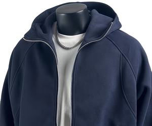 Chaqueta Larga de Moda Urbana para Hombre, Estilo Aviador, con Bolsillos, Cierre Doble con Cremallera, Capucha, para Actividades Deportivas al Aire Libre en Invierno, 100% Algodón - Product Image 6