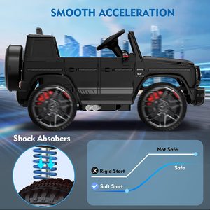 รถยนต์เด็กนั่งขับ ANPABO รุ่น G63 12V พร้อมรีโมทคอนโทรลสำหรับผู้ปกครอง, ไฟหน้า LED และระบบแจ้งเตือนแบตเตอรี่ต่ำ - Product Image 2