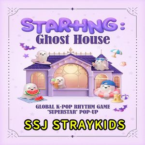 SUPERSTAR POP-UP STAR+ING Ghost House STRAYKIDS Photocard POB-K-POP Papier Anglais - Product Image 3